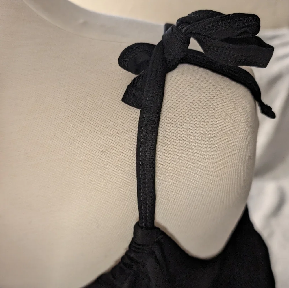 Kenmore‎ black tank dress with smocked waist sz M - Picture 5 of 6